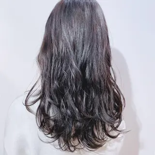 セミロング カラー 新宿/韓国風レイヤー 髪質改善/渋谷直樹のヘアスタイル