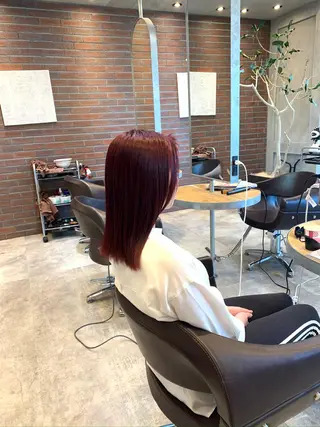 セミロング カラー 🫧髪質改善 講師🫧🍎幹細胞のヘアスタイル