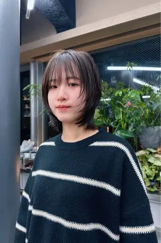 ミディアム 渡辺 良城のヘアスタイル