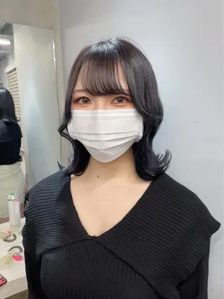ミディアム カラー 韓国風レイヤーカット 💕髪質改善💫拓海のヘアスタイル