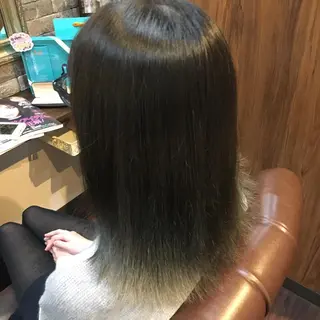 セミロング カラー HairDesign Azurのヘアスタイル