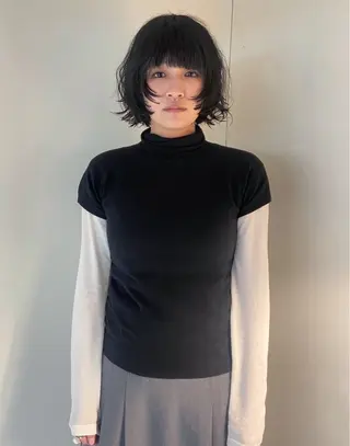 ミディアム パーマ REMI／飾らない 似合わせhair🌙のヘアスタイル