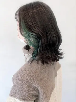 ミディアム カラー ITbyALBUM 松戸のヘアスタイル