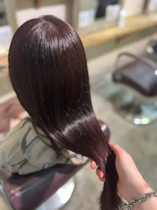 ロング カラー フェザーパーマ🌙 毛流れ yuzukiのヘアスタイル
