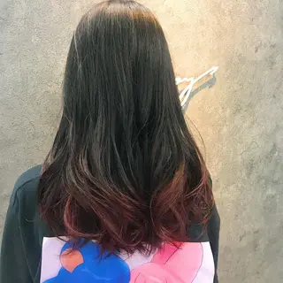 セミロング 所渉/韓国レイヤー /ウルフカットのヘアスタイル