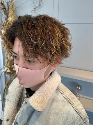 ミディアム パーマ Hair  Design Lima所属・中村 海のヘアスタイル