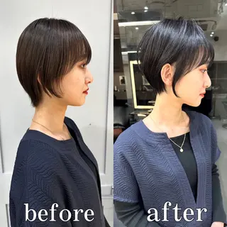 ショート 美髪❣️縮毛矯正/ 髪質改善✨/山本のヘアスタイル