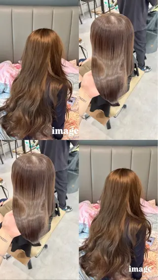 セミロング カラー Ouka/Wカラー/ 大人艶カラーのヘアスタイル