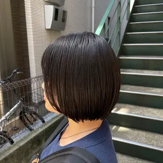 ショート カラー 透けカラー/ アレンジ/篠崎渚彩のヘアスタイル