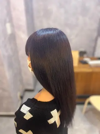 ロング カラー パーマ ヘアアレンジ Eir江坂　カット/ボブ/ショート/髪質改善カラー/トリートメント所属・髪質改善カラー特化 亮輔【江坂駅すぐ】のヘアスタイル