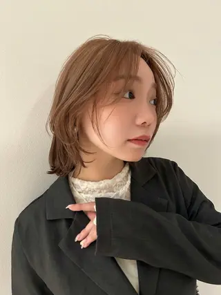 ミディアム 柔らかい縮毛矯正/ ボブ/北林のヘアスタイル