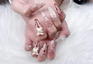 ネイル 長さだし/持込/ ins風ネイル/Umのネイルデザイン