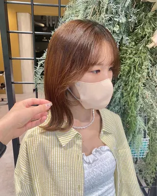 ミディアム 朝の準備が楽になる レイヤー🎀Macoのヘアスタイル