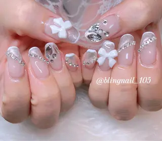 ネイル 23時まで❤︎韓国、 ワンホンネイルのネイルデザイン