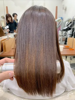 ロング パーマ 縮毛矯正/髪質改善 /韓国風　山川春輝のヘアスタイル