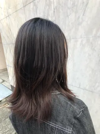 セミロング 安永 将悟のヘアスタイル