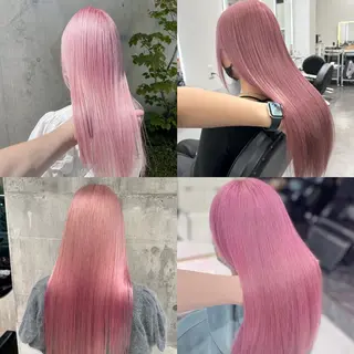 カラー TENSHO レイヤー／ハイトーンのヘアスタイル