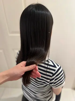 セミロング 艶髪/アレンジ/ 野口緑のヘアスタイル