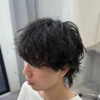 ミディアム パーマ メンズ 大宮/メンズパーマ /田中智のヘアスタイル