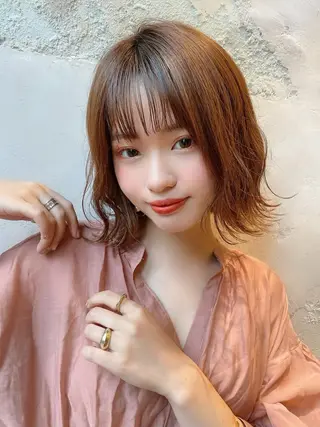 ショート Puamelia 名古屋所属・韓国風ヘア✻透明感 カラー✻yukaのヘアスタイル