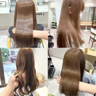 ロング カラー 立川 🫧 ブリーチ 艶髪カラー🧸✨️のヘアスタイル