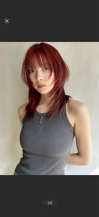 ミディアム カラー カラーモデル/ かずまのヘアスタイル