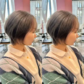 ショート 【似合わせショート】 岡　那輝のヘアスタイル