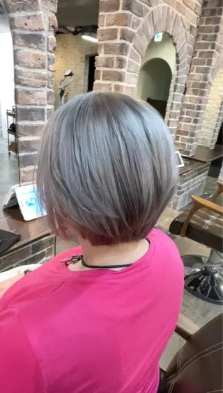 ショート カラー ACROあべの店所属・艶カラー/インナー /グラデ/大西小百合のヘアスタイル