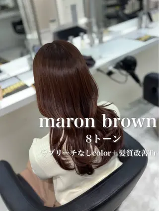 ロング カラー 盛れる上質ワンホン ヘア🤍YUME🤍のヘアスタイル