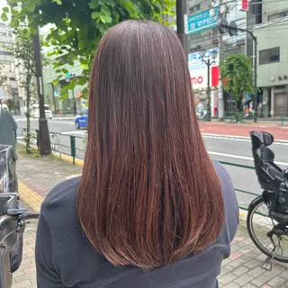 ミディアム カラー 若狭 彩花のヘアスタイル