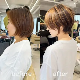 ショート 銀座ショート 西一治のヘアスタイル