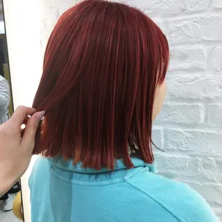 ミディアム カラー 加藤 あやみのヘアスタイル