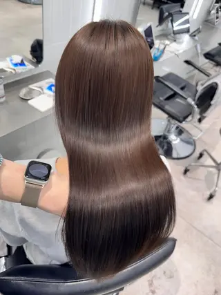 セミロング 🫧‪髪質改善/艶髪 🫧‪艶カラー／りくのヘアスタイル