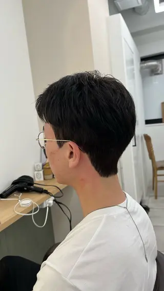 ショート パーマ メンズ 🏆メンズヘア特化 🥇代表りんぺーのヘアスタイル