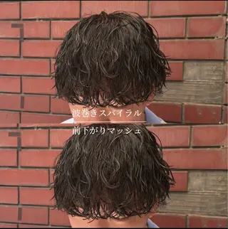 ショート パーマ メンズ 柏メンズカットパーマ NO.1タイチのヘアスタイル