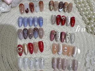 ネイル ネイルサロンAiri 長さ出し·シンプルのネイルデザイン