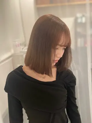 ミディアム カラー GaKu/ハイトーン /ブリーチ/レイヤーのヘアスタイル