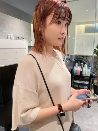 ミディアム カラー ダブルカラー🦖 /髪質改善⚡️しおりのヘアスタイル