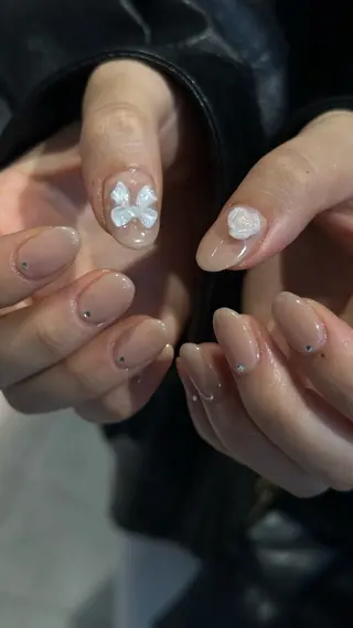 ネイル 🎀韓国レイヤー特化 🎀ベージュ/ミクのヘアスタイル