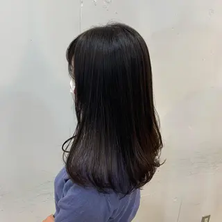 セミロング カラー まろやかカラー🤎 みなとまほのヘアスタイル
