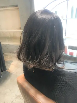 ミディアム カラー 北條 優輝のヘアスタイル