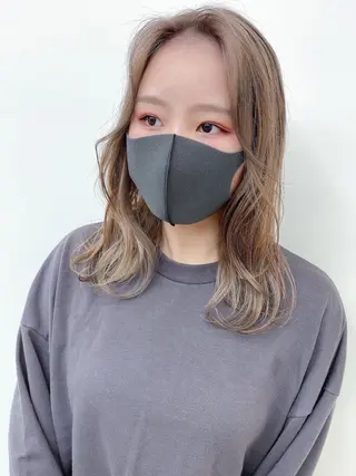 セミロング カラー Meena by urban所属・丹羽 隼人/髪質改善 /韓国ヘア🇰🇷のヘアスタイル