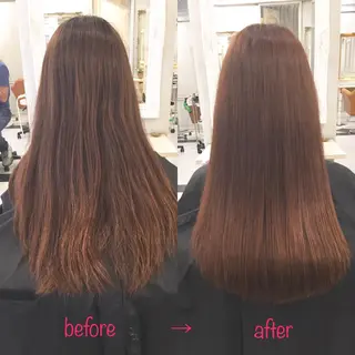 ロング 縮毛矯正&髪質改善 MAILHAIRのヘアスタイル
