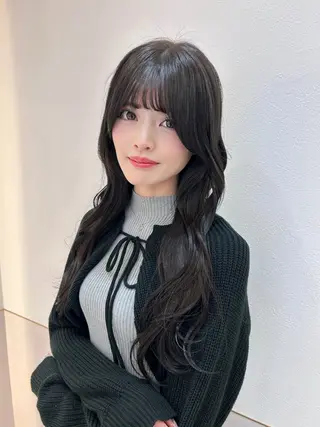 ロング ボブ/レイヤーボブ/ 髪質改善/梶川 夏季のヘアスタイル