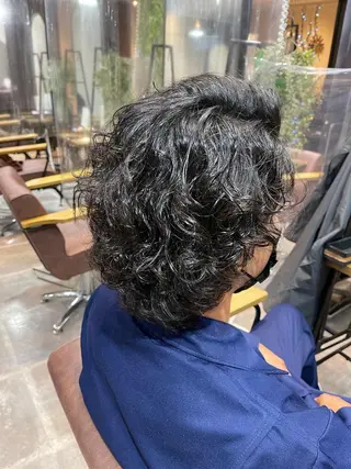 ミディアム パーマ カラー ヘアアレンジ 【N°deseo】 吉祥寺のヘアスタイル