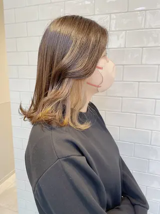 ミディアム SALOWIN  north茶屋町店所属・💎透明感カラー💎 ナチュラルテイストのヘアスタイル