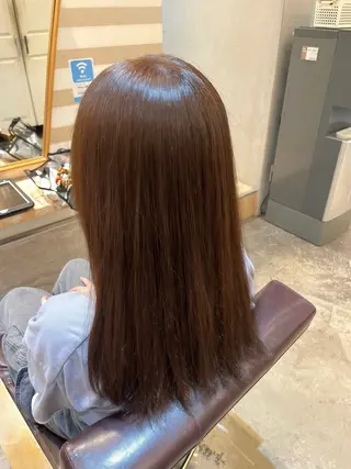 セミロング カラー 内山 涼香のヘアスタイル