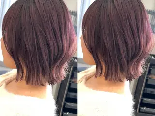 ショート カラー 山田勇真 ボブ/縮毛矯正/金山のヘアスタイル