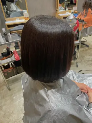 ミディアム 山本 遥海のヘアスタイル