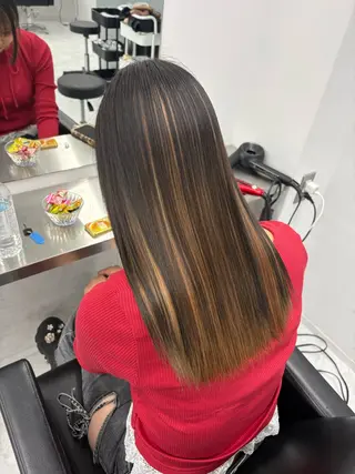 セミロング カラー 似合わせカラー✞✟ ayumi🐈‍⬛のヘアスタイル